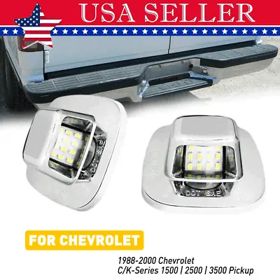 Chrome Tag Light License Plate Lamp For Chevrolet C/K 1500 2500 3500 Pickup • $13.99