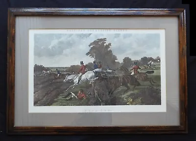 Vintage Engraving Painted By J.F. Herring  Full Cry  Engraved By J Harris Framed • $379.95