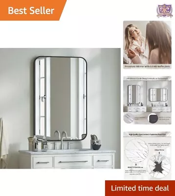 Premium High-Quality Rectangular Wall Mirror - 24  X 36  - Multi-Functional • $94.02