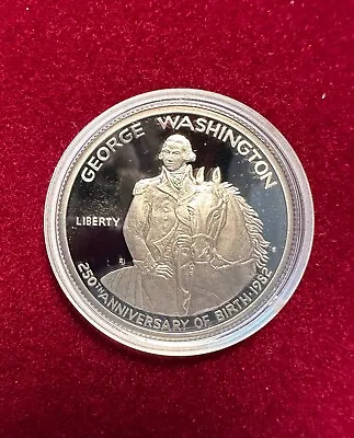 1982 Washington Commemorative 90% Silver Half-Dollar - PROOF. U.S.Mint Issue • $14.95