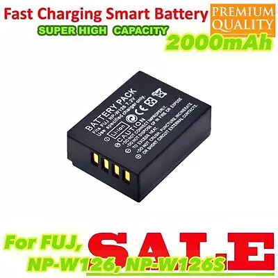 2000mAh Battery For Fujifilm NP-W126 NP-W126s FinePix X-A1X-M1X-Pro1X-T1 • $15.33