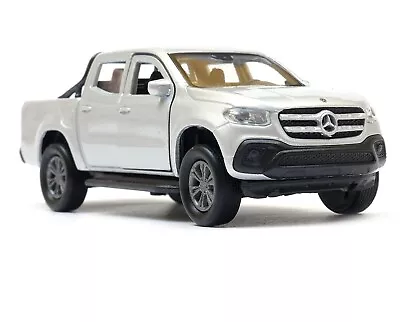 Mercedes Benz X-Class Germany Pickup Car Model Metal Diecast Toy Silver 1:34 • £11.65