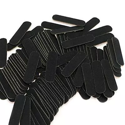 100 Pcs Mini Nail Files Bulk Mwoot Disposable Double Sided Emery Board Black • $18.21