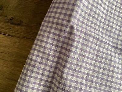 Cotton Lilac Gingham Table Cloth Square 42” X 42” • £15