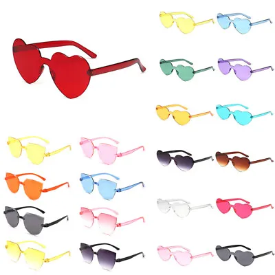 $3.87 • Buy Retro Women Heart Shaped Sunglasses PC Frame Glasses Fashion Eyewears UV400