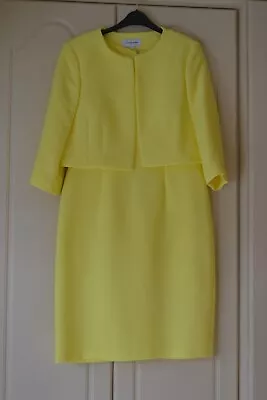£39 • Buy Fenn Wright Manson Yellow Dress And Bolero Jacket Size 12