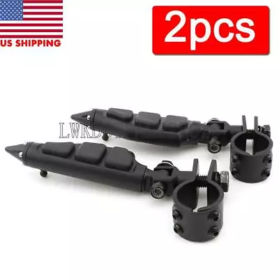 $74.80 • Buy Black Highway Crash Bar Foot Pegs For Yamaha V-Star 650 950 1100 1300 Classic