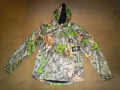 Mossy Oak Men's Tech Hoodie Obsession Camo Hunting Apparel Size M Scent Control • $29.95