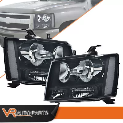 Fit For 2007-14 Chevy Tahoe Suburban Smoked Corner Lamp Headlight Assembly Pair • $82.98