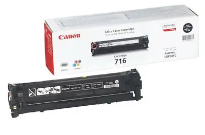 Genuine Canon 716B Black Toner Cartridge 716BK LBP5050 8050C Opened VAT Inc • £23.12