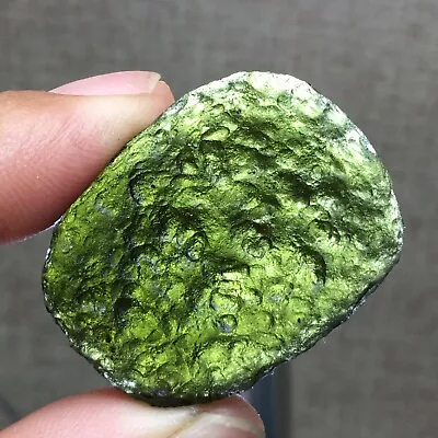 53Ct MOLDAVITE From Czech Republic From Meteorite Impact With Chips • $9.99