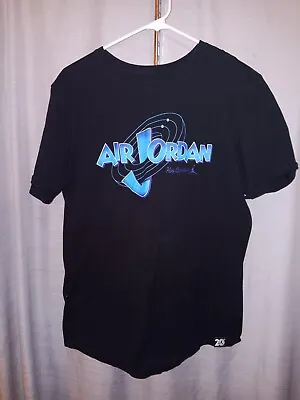 Air Jordan Rings 20th Anniversary Space Jam Style Logo Graphic T-shirt Large • $15