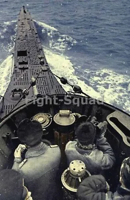 WW2 Picture Photo View From The Conning Tower Of U-331 German U.Boat  4069 • $6.95
