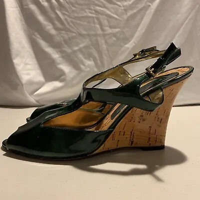 Enzo Angiolini Women's Cork Wedge Heels Shoes Size 10 1/2M [H4] • $19.99