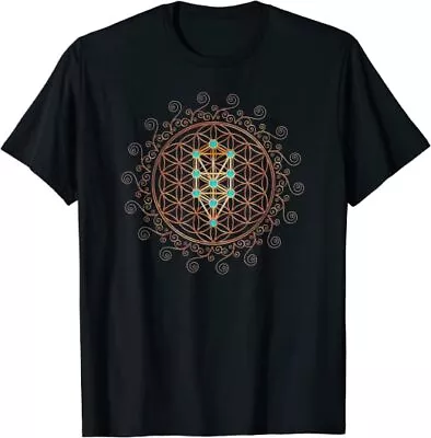 NEW LIMITED Flower Sacred Geometry Design Great Gift Idea Premium T-Shirt S-3XL • $22.99