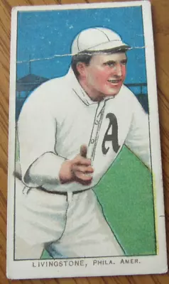 1909-11 T206 White Borders - Paddy Livingston Philadelphia Athletics American • $59.99