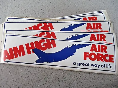 Original VINTAGE 70's BUMPER STICKERS  AIR FORCE [5 PACK] • $8
