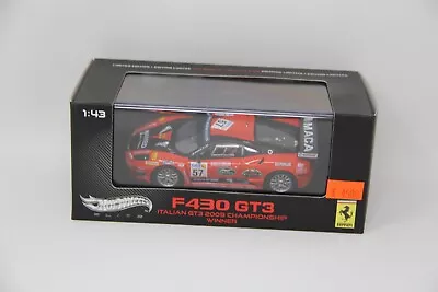 Hotwheels 1/43 Ferrari F430 GT3 Italian GT3 2009 Championship Winner Diecast Car • $53