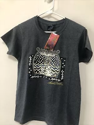 NWT Vintage Laurel Burch Feline Friends Short Sleeved Size Small Gray White And • $29.99