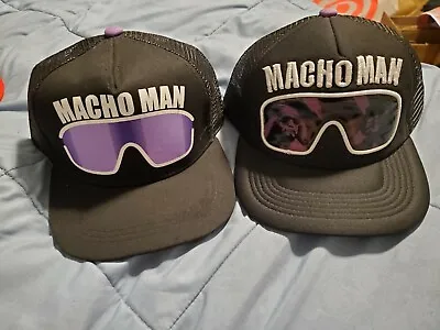 Lot Of 2 WWE Macho Man Randy Savage Snapback Ball Cap Hats WWF Legends NWO WCW • $135