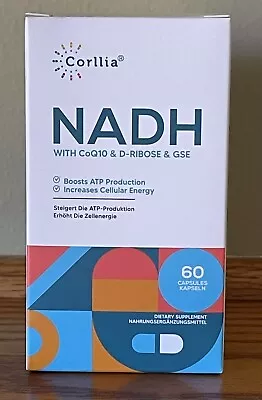 Corllia NADH 50 Mg Supplement 60 Capsules + Ubiquinol + D-Ribose  + Grape Seed • $22.99