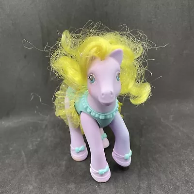 Vintage My Little Pony 1989 G1 Sweet Steps Ballerina Tip Toes Yellow Tutu • $22.50