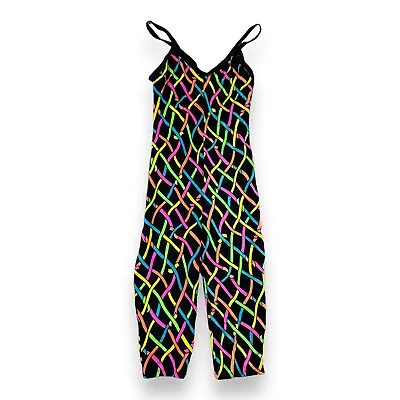 Vtg 90s Joanna Designs Jumpsuit Unitard Leotard Bodysuit Spandex Catsuit Sz M • $36.50