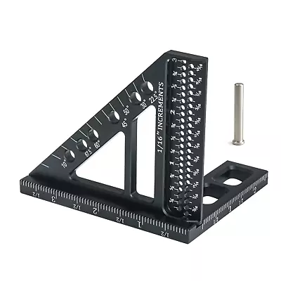 Carpenter Square 3D Multi Angle Measuring Ruler Woodworking Square Ruler Small F • $38.19