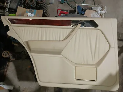 Mercedes Driver Left Rear Door Panel Beige Leather 300E 500E 400E 86-95 W124  • $149