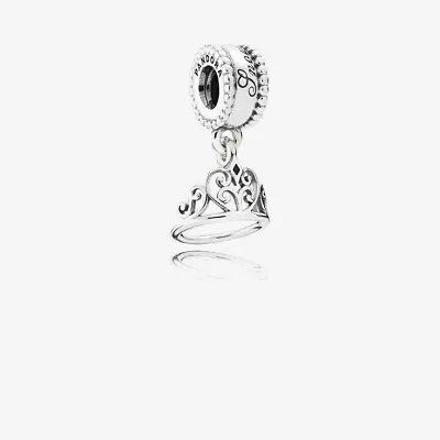 Authentic Pandora DISNEY Snow White's Tiara Dangle Charm - 791571 • $56.06