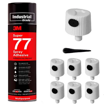 $3.95 • Buy 6 Spray NOZZLES For 3M Super 77 Spray Adhesive 13.44 Oz. Net Wt.