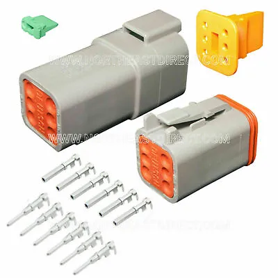 6 Pin Deutsch DT04-6P DT06-6S  Waterproof Electrical Connector Kit • $7.79