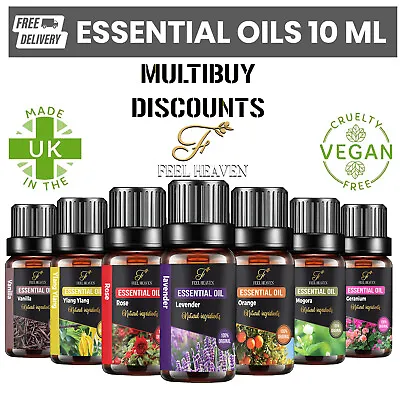 Essential Oils 10ML Aromatherapy Natural Pure Essential Oil Fragrances Diffuser • £2.99
