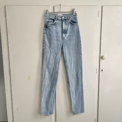 & Other Stories Womens Jeans Size S 26 Slim Light Blue Denim High Waisted • $35