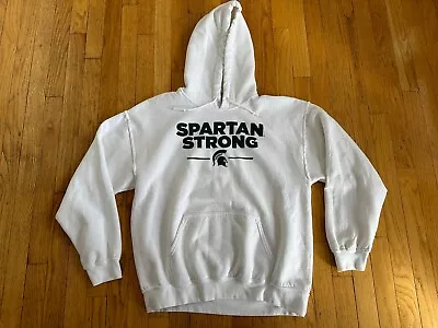 Michigan State University MSU Spartans “Spartan Strong” Green White Hoodie - S/M • $24.99