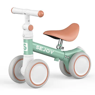 SEJOY Balance Bike Baby Ride On Toy First Bike No Pedal Infant Walker Riding • £23.79