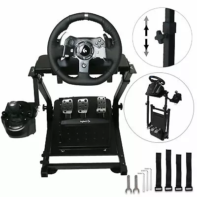 Driving Racing Simulator Cockpit Steering Wheel Stand For Logitech G920 G29 G27 • $65.50