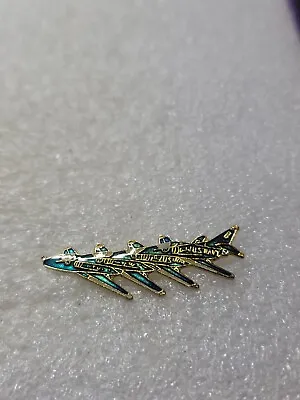 US Navy Fighter Jet Planes Blue Angels Enamel Lapel Hat Pin Single Clutch Back • $12.99