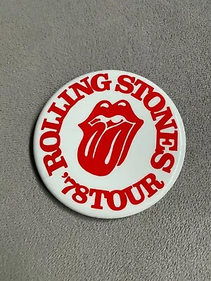 The Rolling Stones 78' Tour Rare Vintage Pin Pinback Button • $15