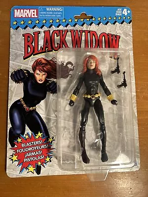 Marvel Legends Retro Black Widow  6  Action Figure 2017 Hasbro Moc New! • $24.99