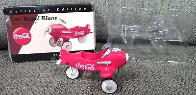Vintage 1997 Coca-Cola Coke Collectors Edition Pedal Plane In Box • $15