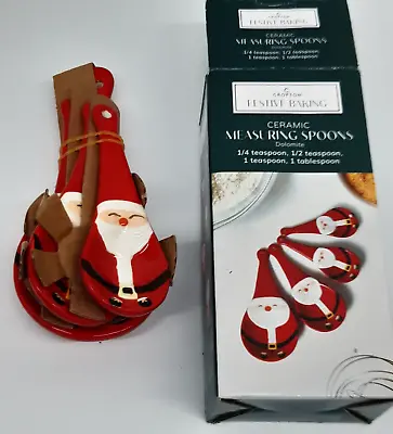 Crofton Aldi Festive Baking Ceramic Measuring Spoons Sets - Brand New • $25