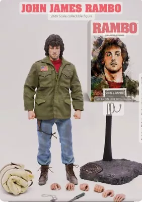 Rambo John J. Action Figure 1:6 Scale First Blood brand New  From Stallone Shop • £312