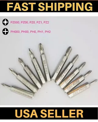 Micro Screwdriver Bits PZ000PH000 Pozidriv Philips Hex 4mm PZ00 PH00 PH1 PH2 PZ • $9.95