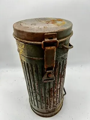 £295 • Buy German Ww2 Gas Mask Canister 3 Tone Normandy Camo