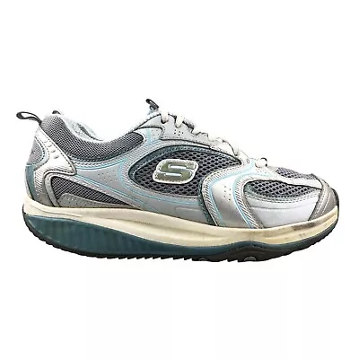 Skechers Women's Size 7.5 Shape Ups XF Accelerators Silver Blue Sneakers 12320 • $22.64