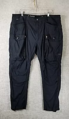 G-Star RAW LP Zip Relaxed Tapered Cargo Pants 100% Cotton Black Mens 40x29 • $59