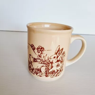 Vintage Bunnies Bunny England Made Coffee Tea Mug Easter Bunny Kitsch Retro • $19.99