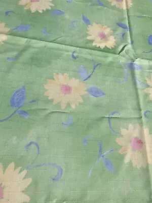 Tablecloth Rectangle 59 X 102 Vintage Green Spring Summer Flowers Colorful • $17.99