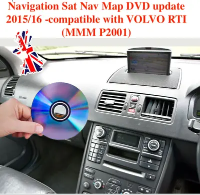 Navigation Sat Nav Map UK DVD Update 2016 Compatible With VOLVO RTI V50 V70C30 • $22.37